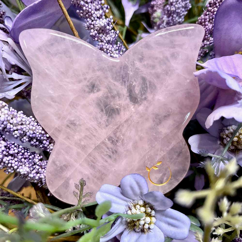 Butterfly Face & Body Gua Sha - Rosakvarts