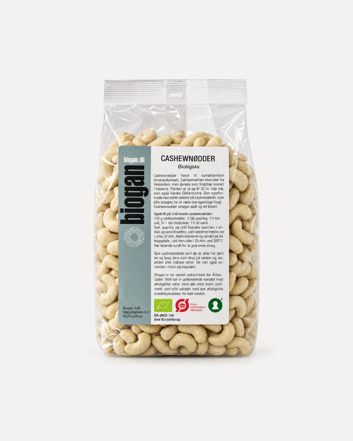 Økologiske Cashewnødder - Biogan - 750g