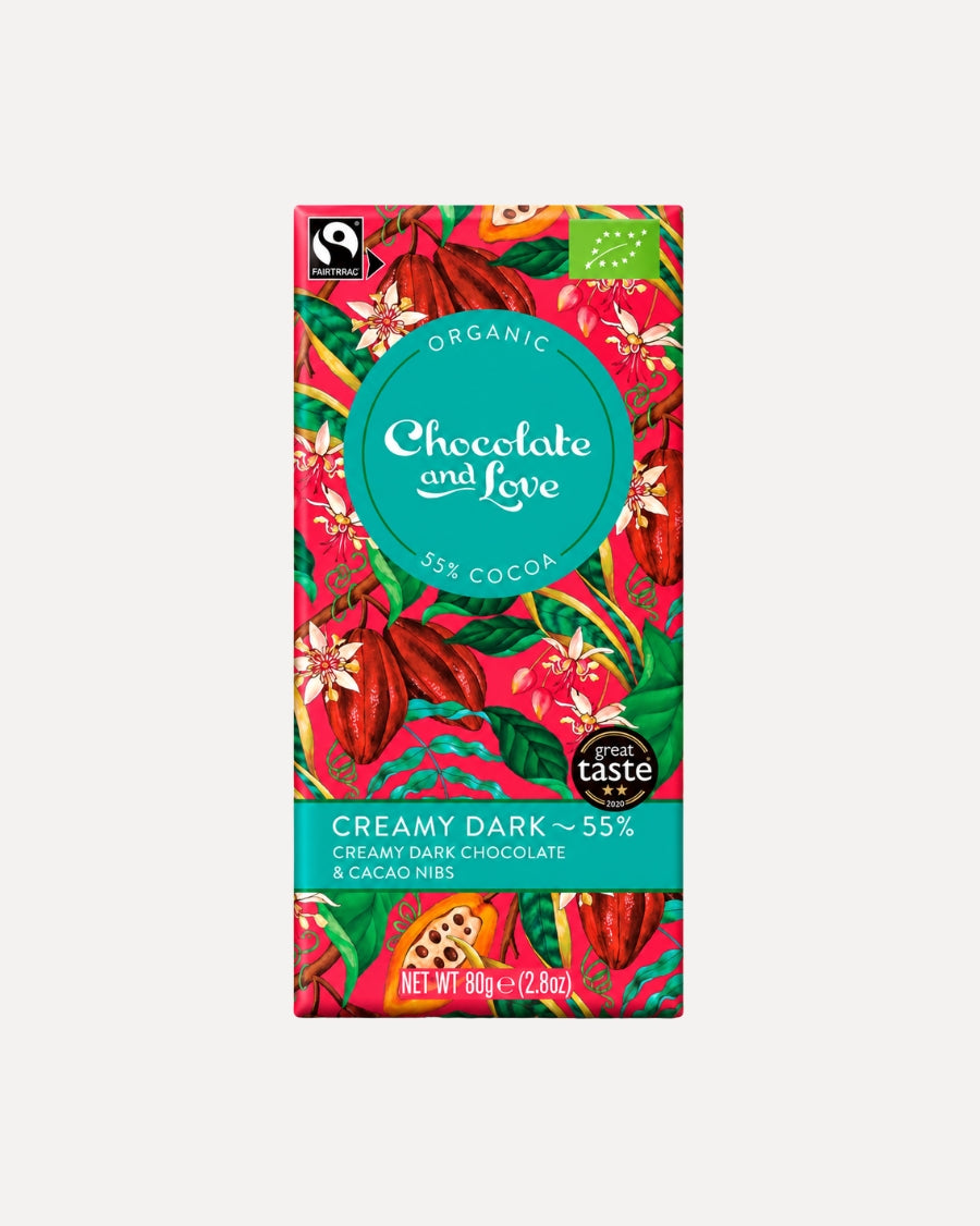 Chocolate & Love - Økologisk Creamy Dark Chokolade 55%
