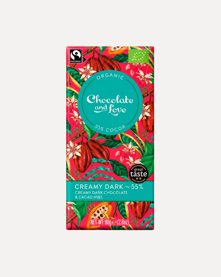 Chocolate & Love - Økologisk Creamy Dark Chokolade 55%
