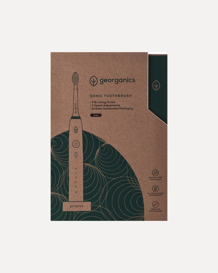 Georganics Elektrisk Tandbørste - Incl. 2 Børstehoveder