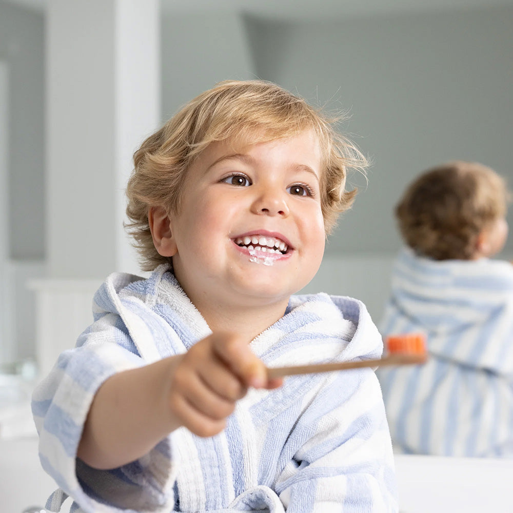Fluorfri tandpasta til børn – Jordbær med HYDROXYAPATIT