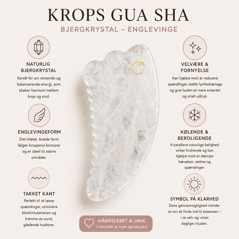 Organic Konjac Luxury Body Gua Sha - Bjergkrystal