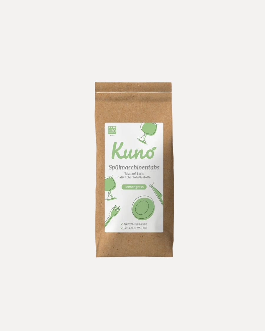 Naturlige Opvasketabs Med Citrongræs - 120 Stk.