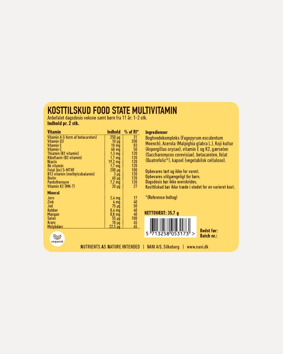 Nani Multivitamin - Food State - 150 stk