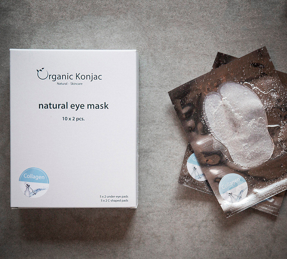 Organic Konjac Natural C-shaped Eye Mask - 1 X 2 stk.