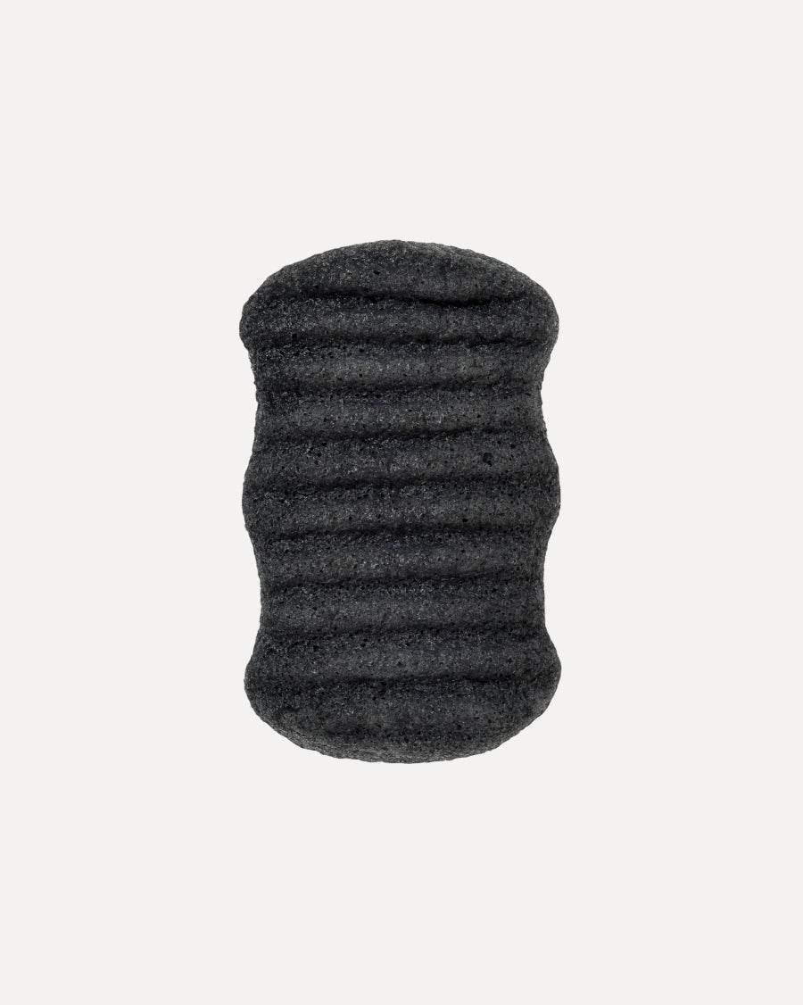 Organic Konjac Svamp Body - Bamboo Charcoal - Uren hud