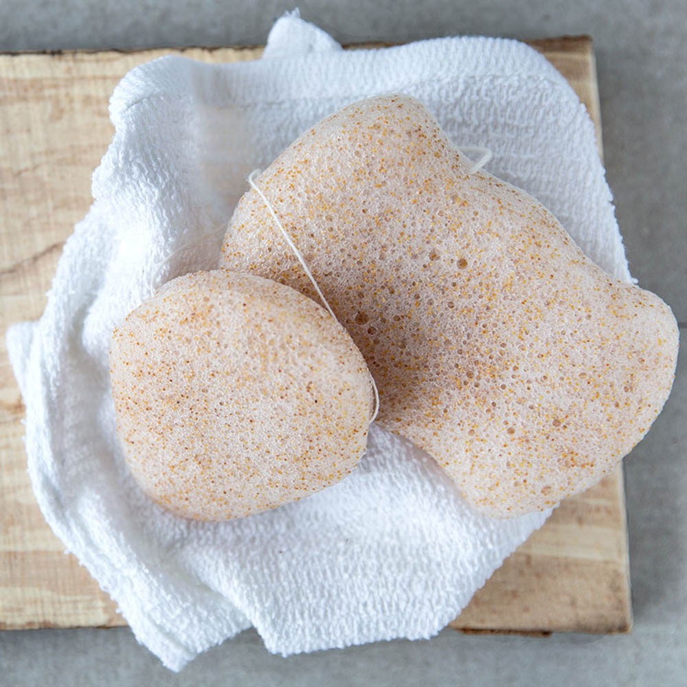 Organic Konjac Svamp Body - Walnut Shell