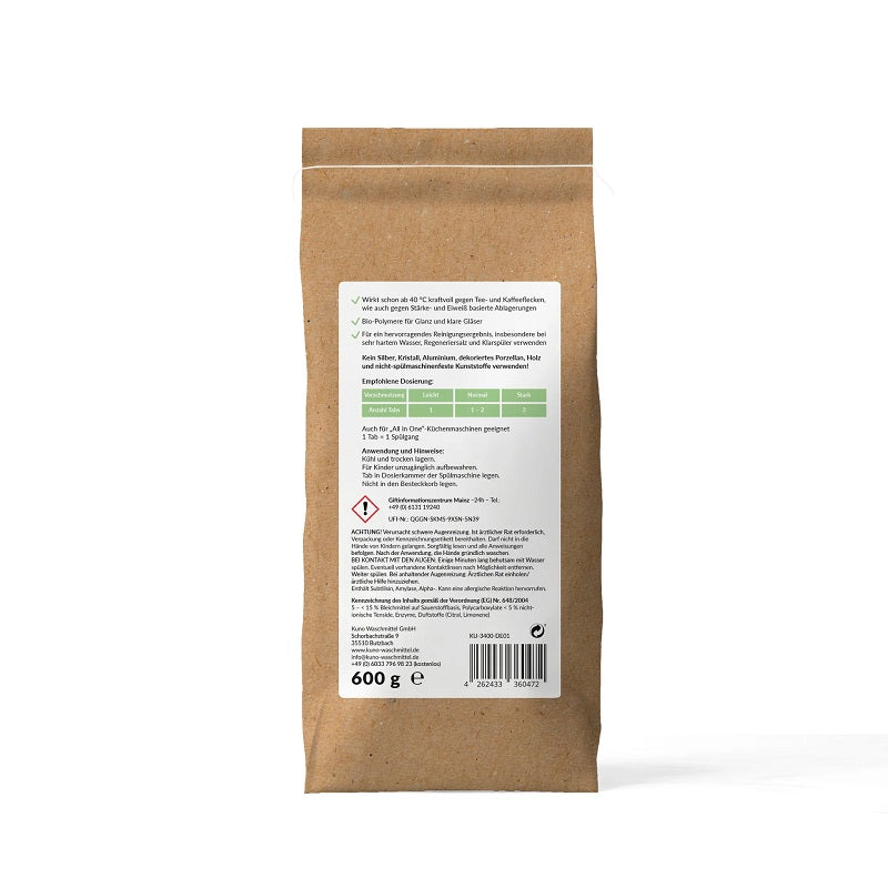 Naturlige Opvasketabs Med Citrongræs - 120 Stk.