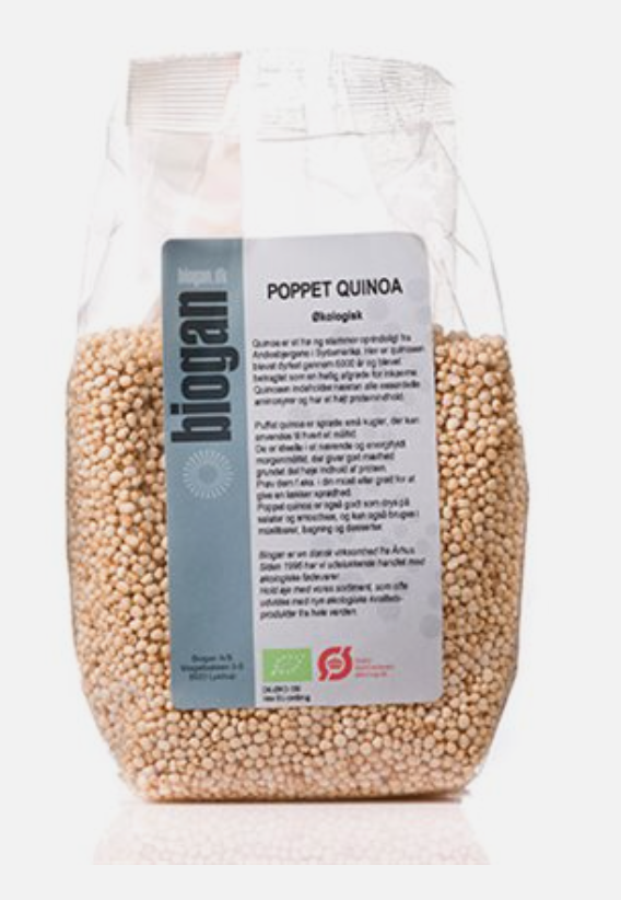 Økologisk poppet quinoa